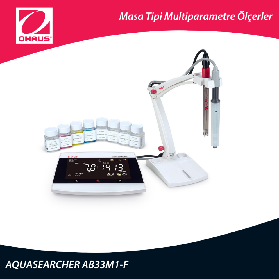 OHAUS AB33M1-F AQUASEARCHER™ Masa Tipi Multiparametre Ölçer