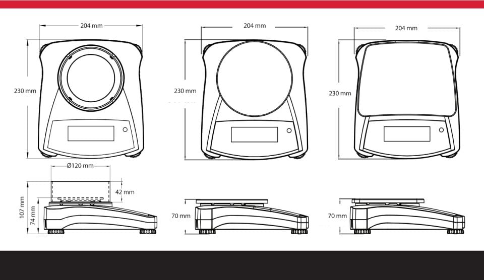 OHAUS NV123 Yarı Analitik Terazi 120g/0,001g