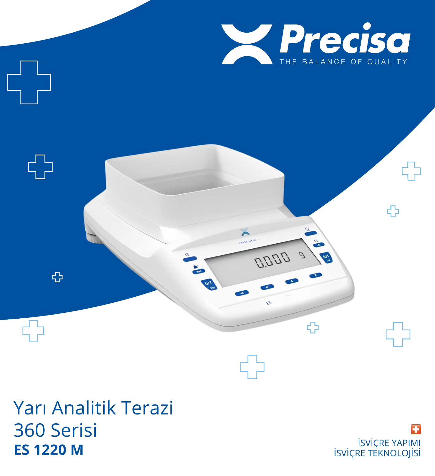 PRECISA ES 1220M Yarı Analitik Terazi - 1220 gr/0,001 gr