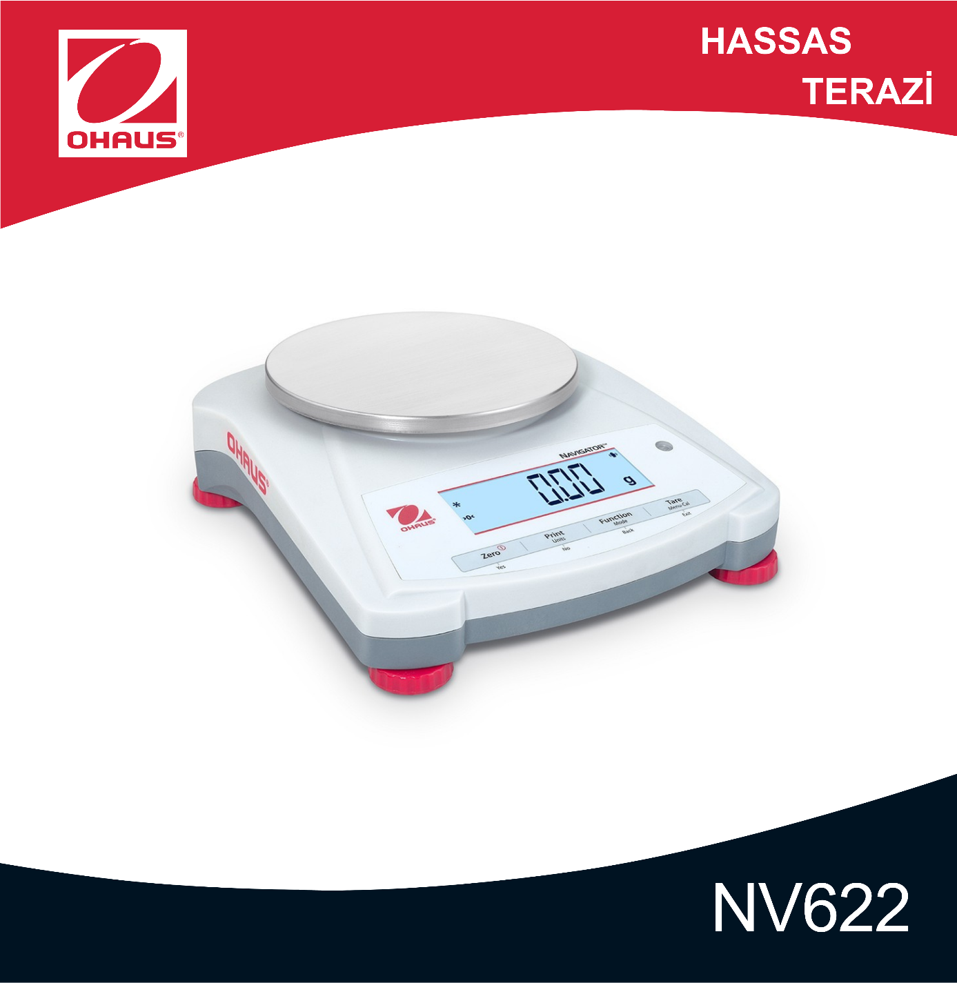 OHAUS NV622 Navigator Hassas Terazi 620gr/0,01gr