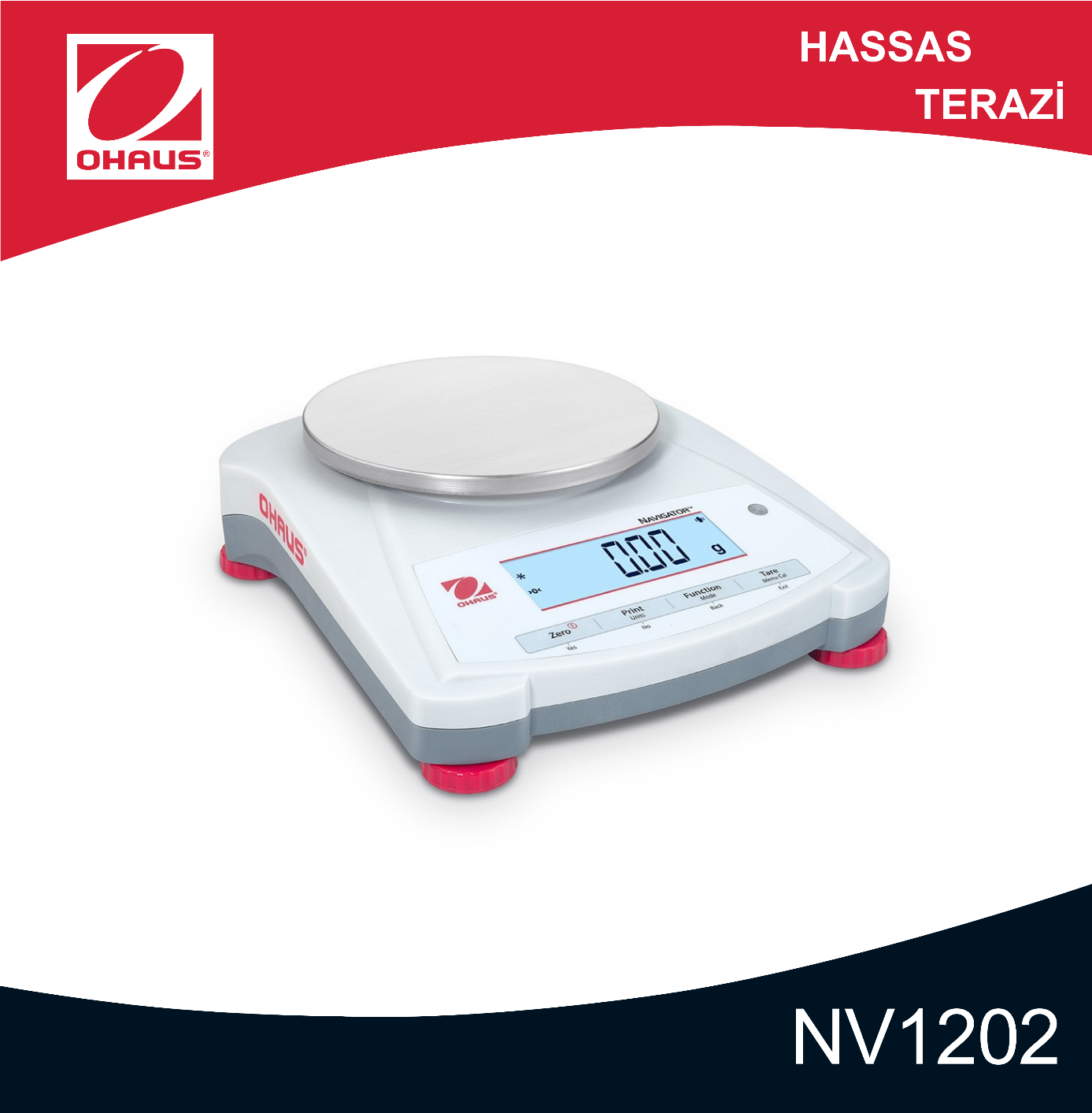 OHAUS NV1202 Navigator Hassas Terazi 1200 gr/0,01 gr