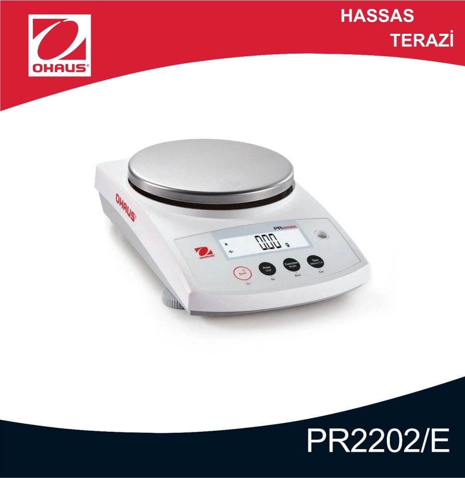 OHAUS PR2202/E Hassas Terazi 2.200 gr/0,01 gr