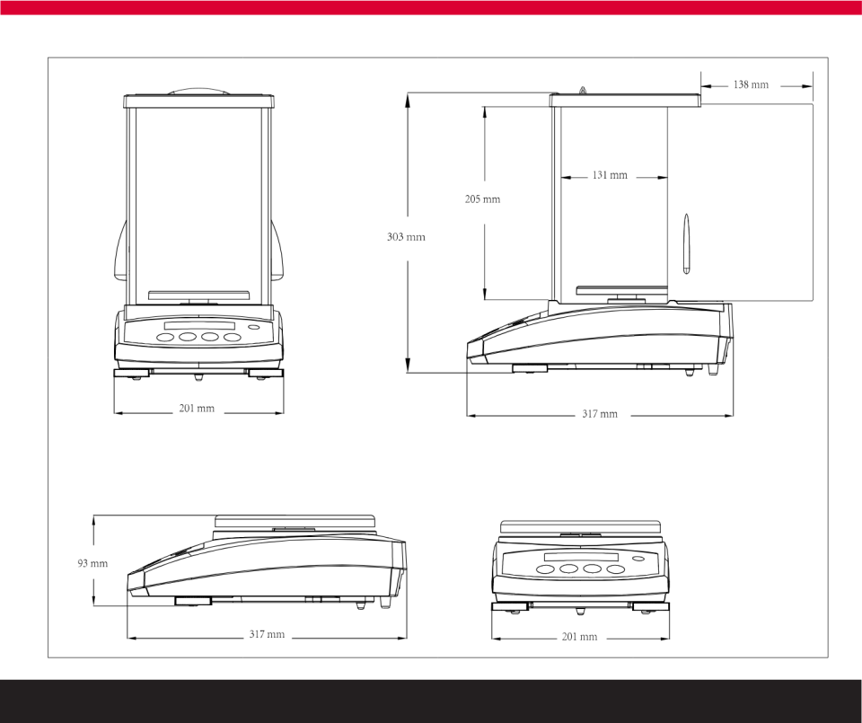 OHAUS PR2202 Hassas Terazi 2.200 gr/0,01 gr