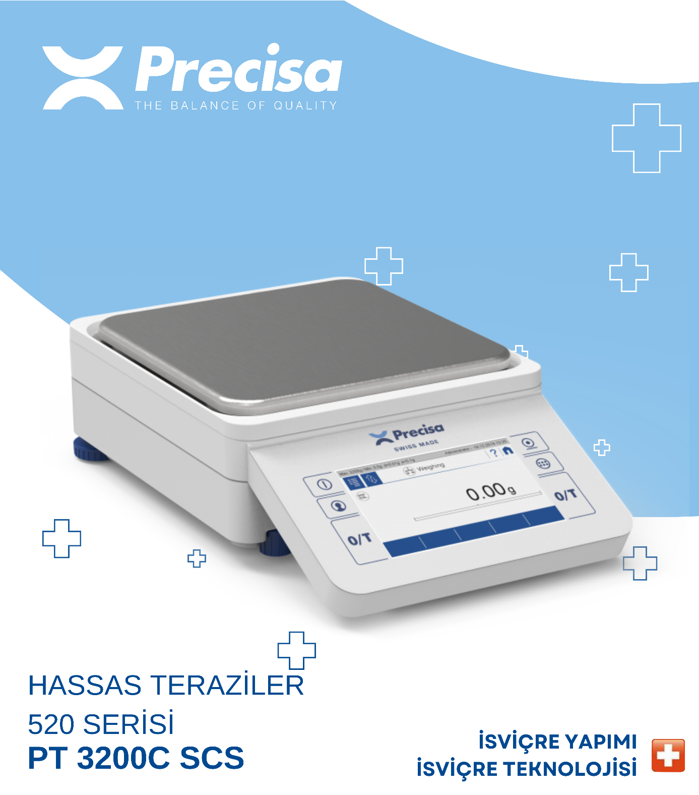 PRECISA PT 3200C SCS Hassas Terazi - 3.200 gr/0,01 gr