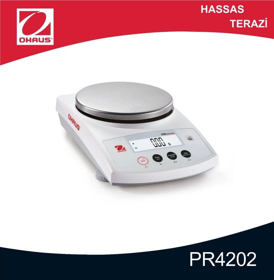 OHAUS PR4202 Hassas Terazi 4.200 gr/0,01 gr