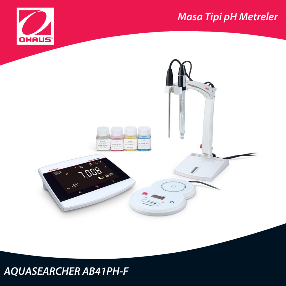 OHAUS AQUASEARCHER AB41PH-F Masa Tipi pH Metre