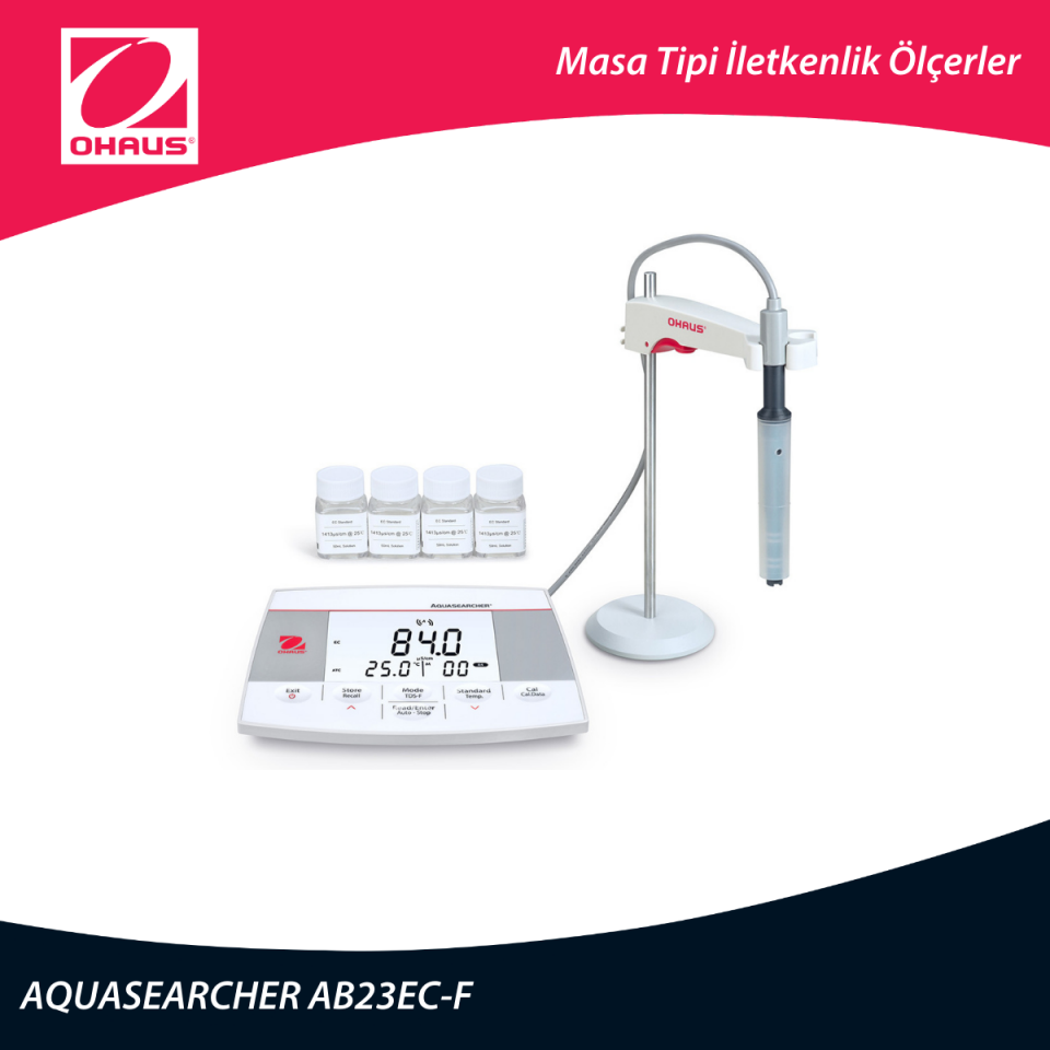 OHAUS AB23EC-F AQUASEARCHER™ Masa Tipi İletkenlik Ölçer