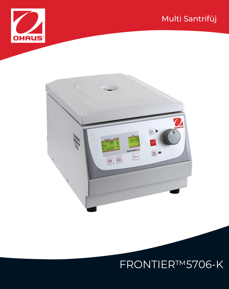 OHAUS FC5706-K Frontier Masa Tipi Multi Santrifüj 200/6.800 Rpm