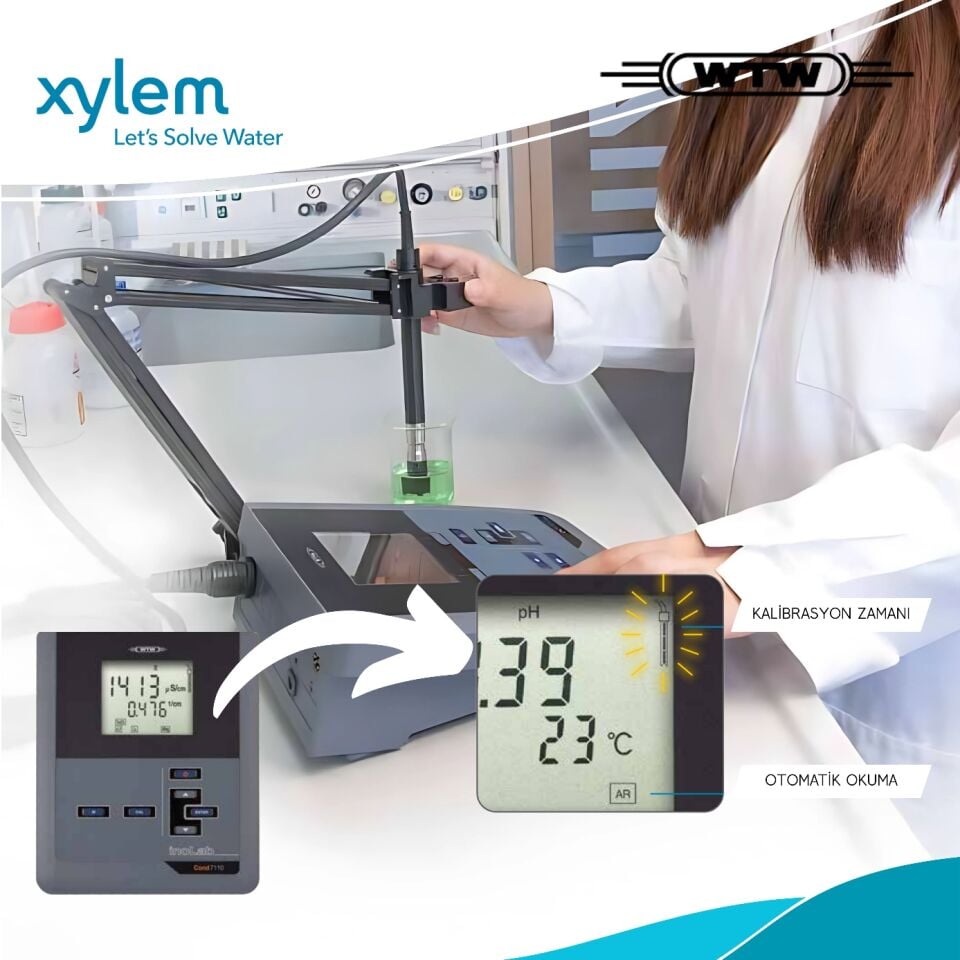 WTW inoLab pH 7110 Masa Tipi Metre -2.000 ... +20.000 pH