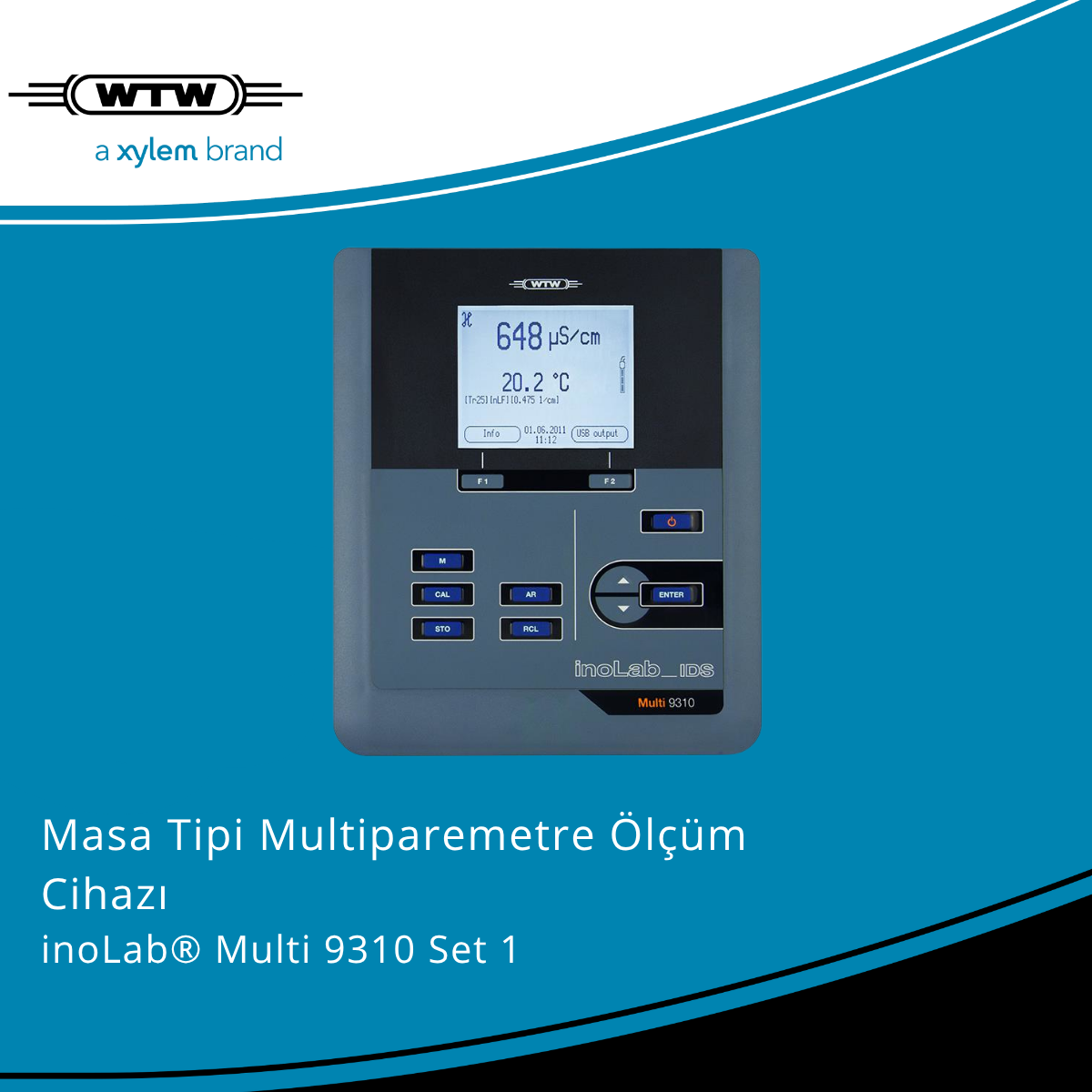 WTW inoLab Multi 9310 Set 1 Masa Ti̇pi̇ pH/İletkenli̇k/Oksi̇jen Ölçer