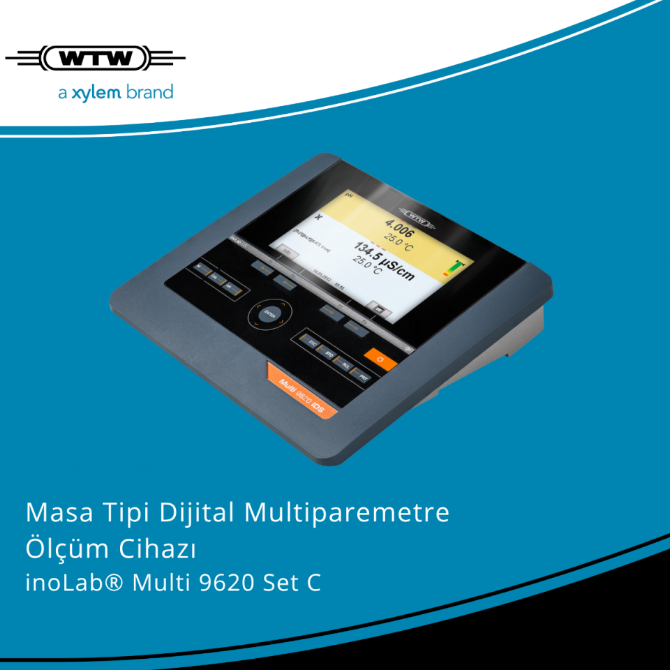 WTW inoLab Multi 9620 Set C Masa Tipi pH/İletkenlik Ölçer/Oksijen ölçer