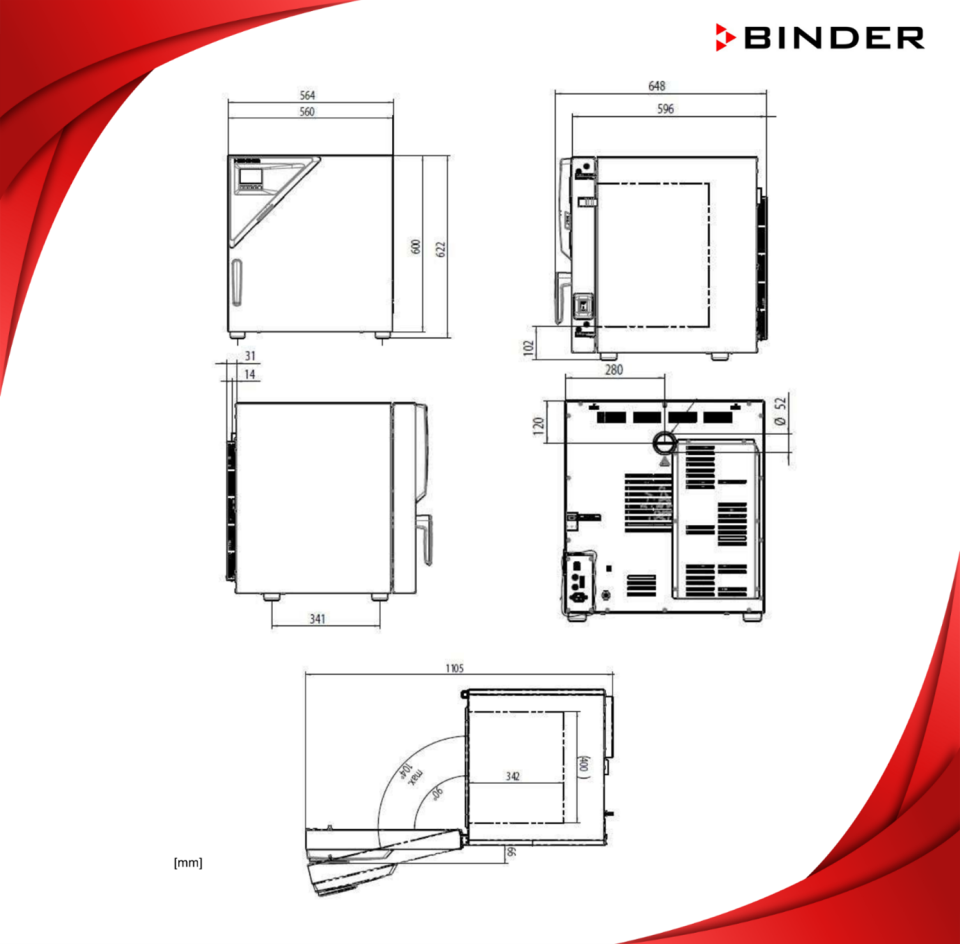 BINDER FP 56 Fanlı Etüv