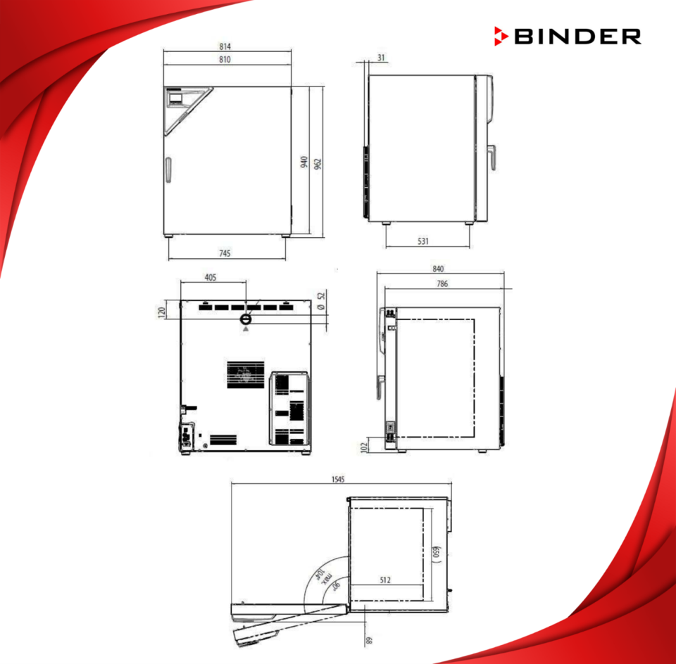 BINDER FP 260 Fanlı Etüv