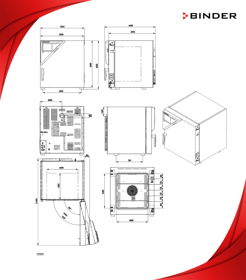 BINDER M 56 Fanlı Etüv