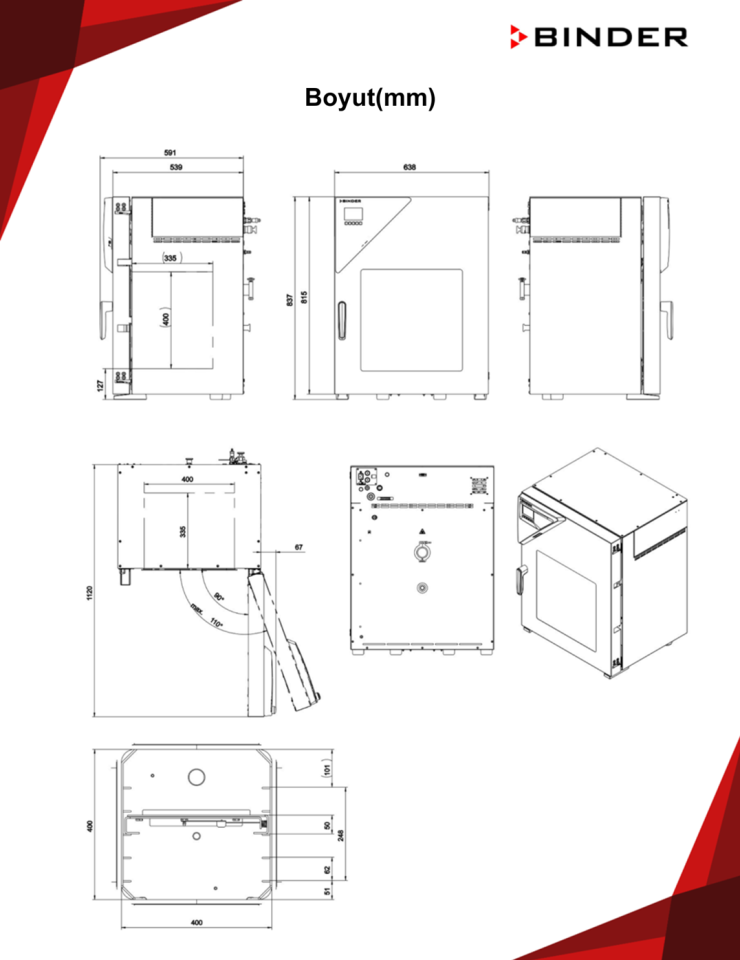 BINDER VD 56 Vakumlu Etüv