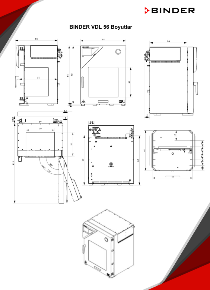 BINDER VDL 56 Vakumlu Etüv