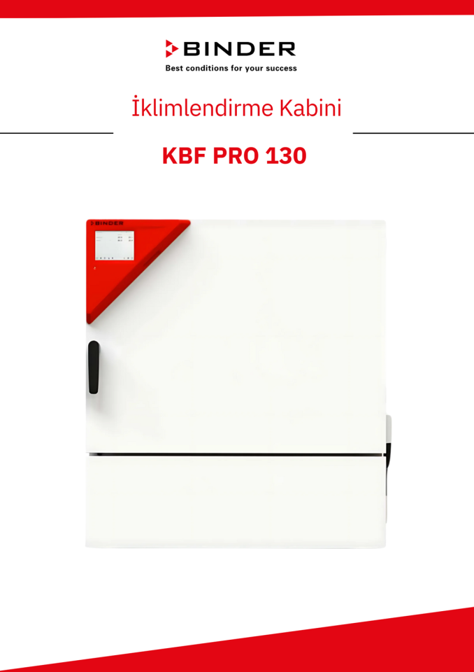 BINDER KBF PRO 130 İklimlendirme Kabini