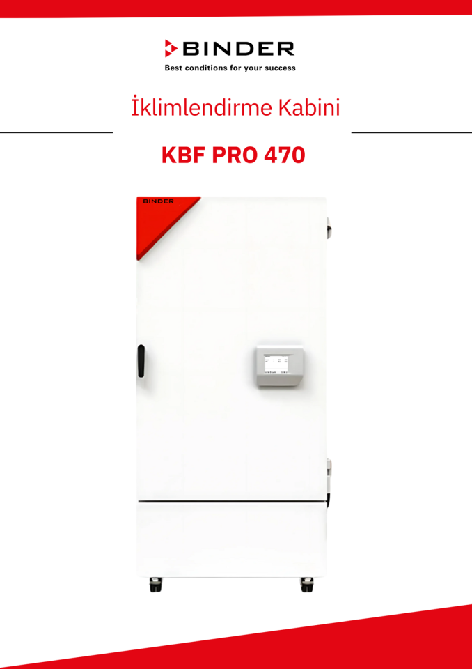 BINDER KBF PRO 470 İklimlendirme Kabini