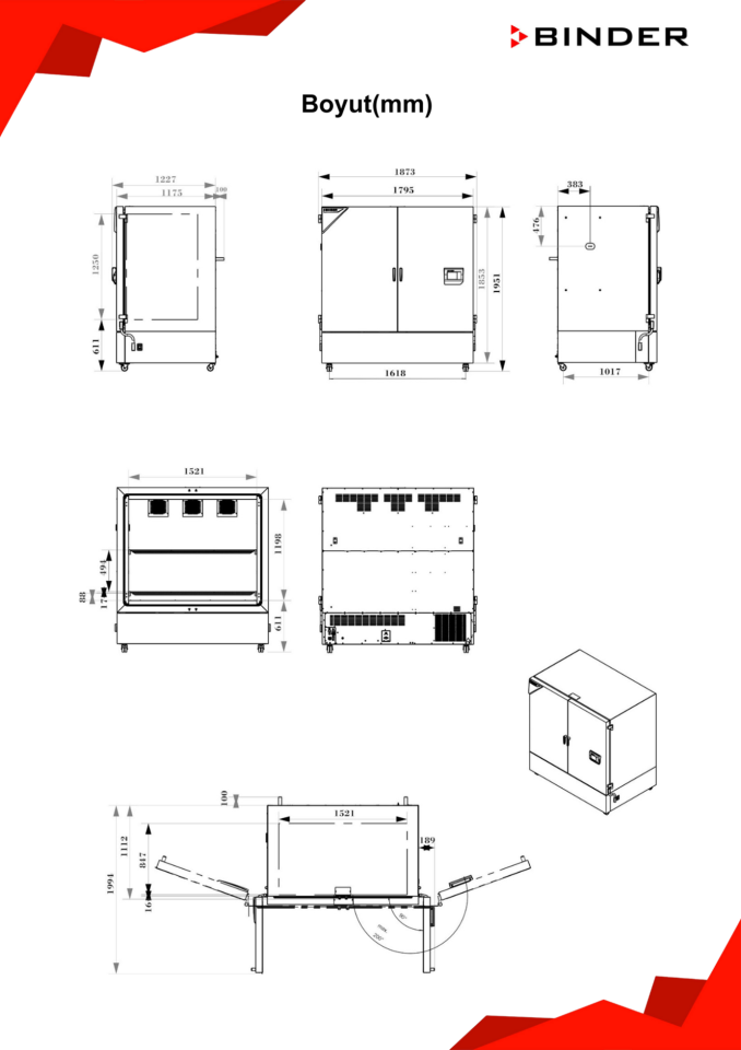 BINDER KBF PRO 1600 İklimlendirme Kabini