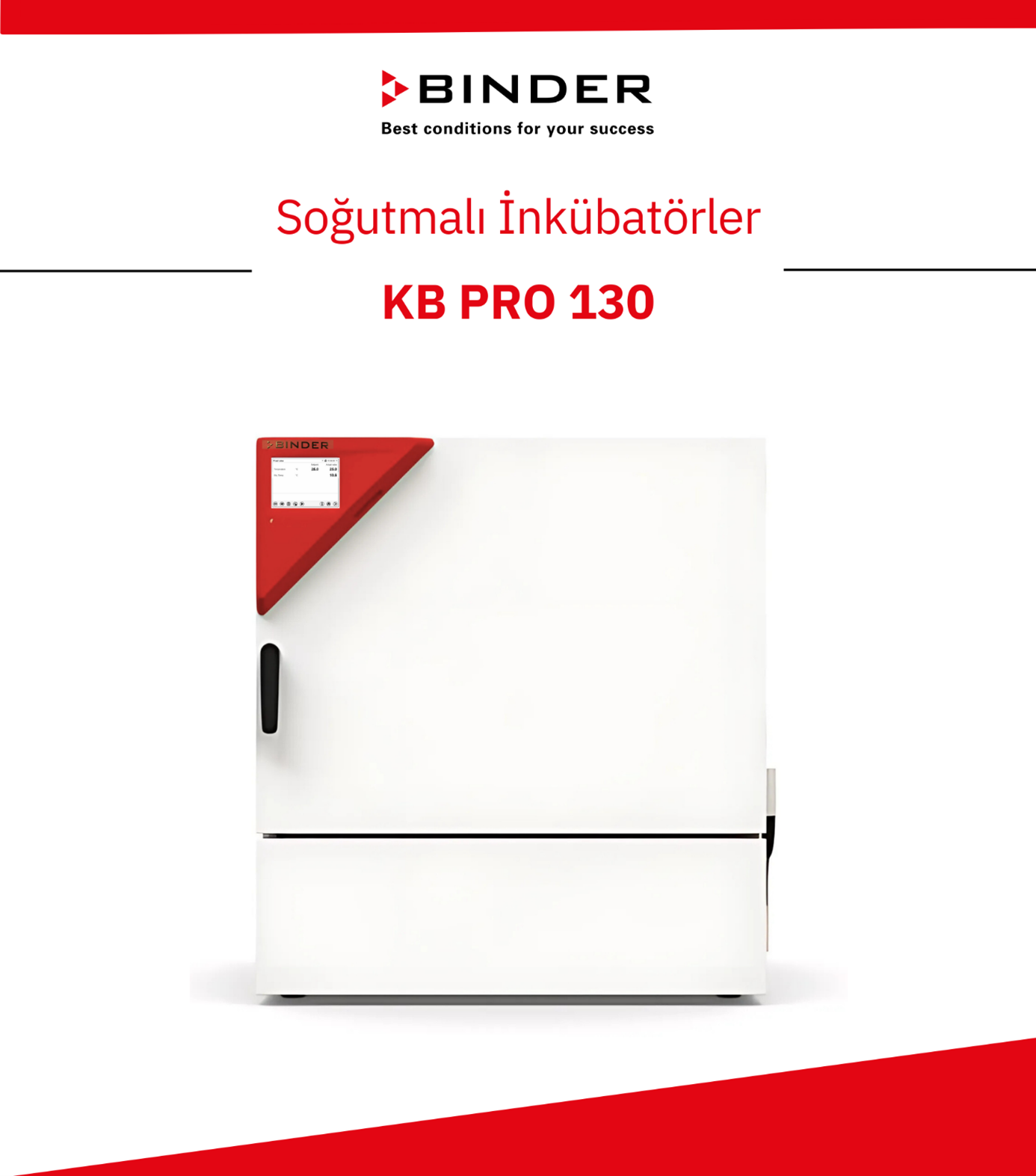 BINDER KB PRO 130 Soğutmalı İnkübatör - APT.line™ ile Hassas Isı Kontrolü