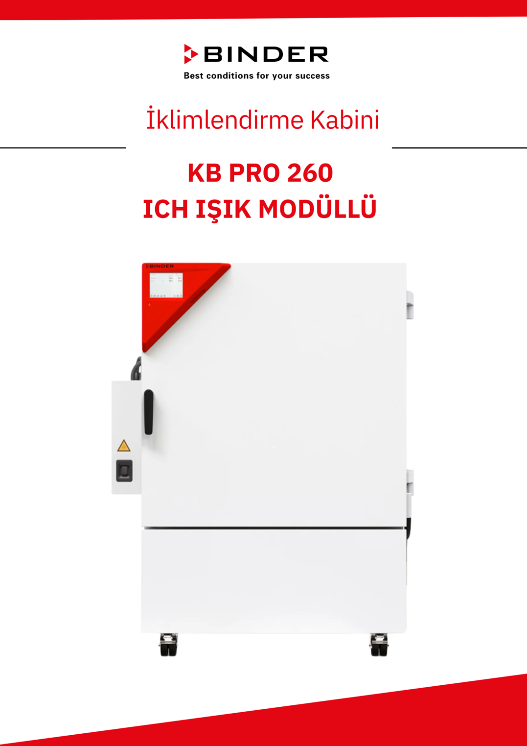 BINDER KB PRO 260 - ICH Işık Modüllü İklimlendirme Kabini