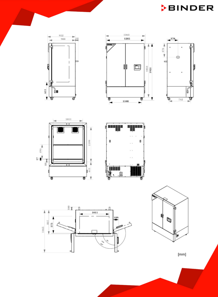 BINDER KB PRO 720 - ICH Işık Modüllü İklimlendirme Kabini
