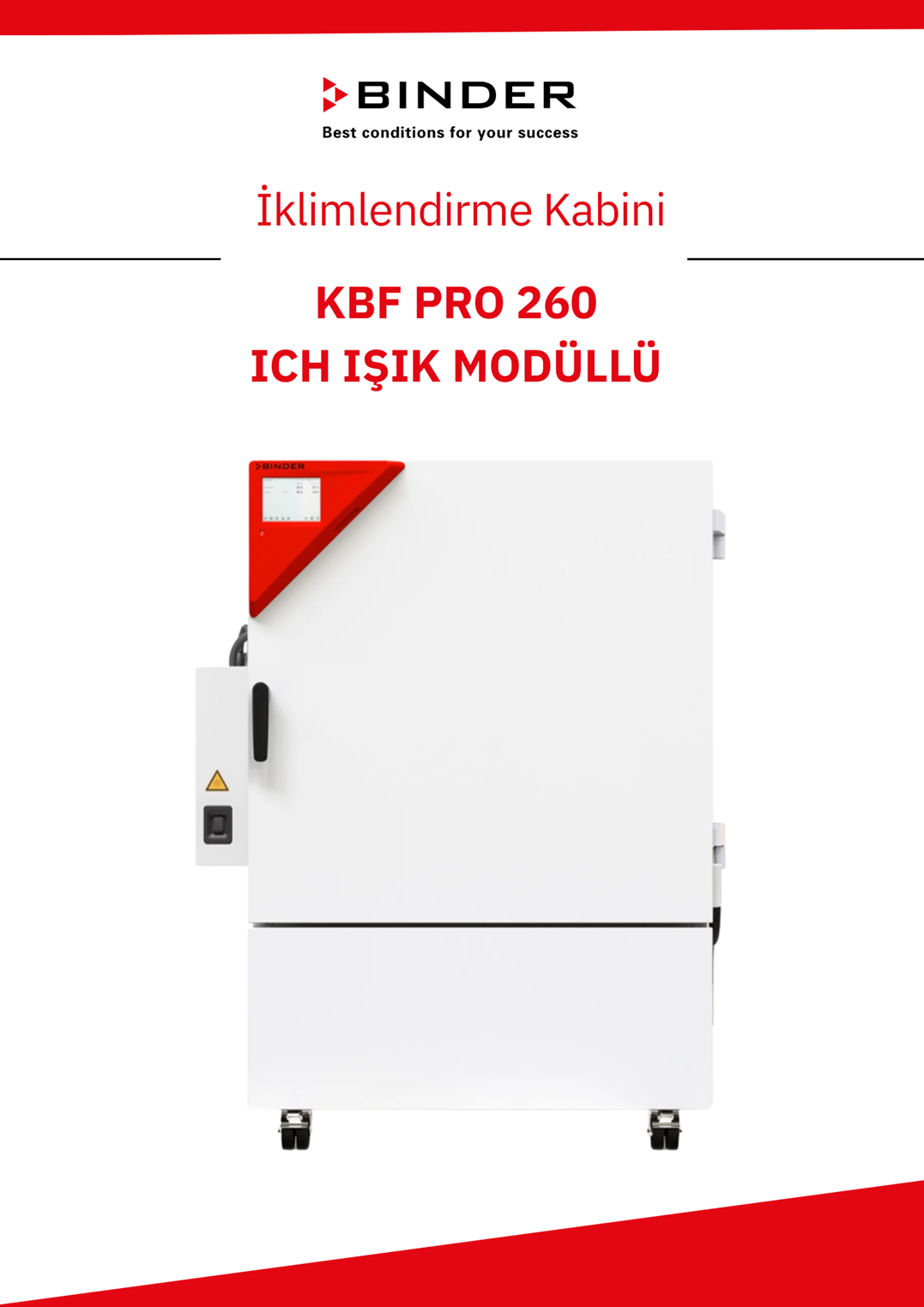 BINDER KBF PRO 260 - ICH Işık Modüllü İklimlendirme Kabini