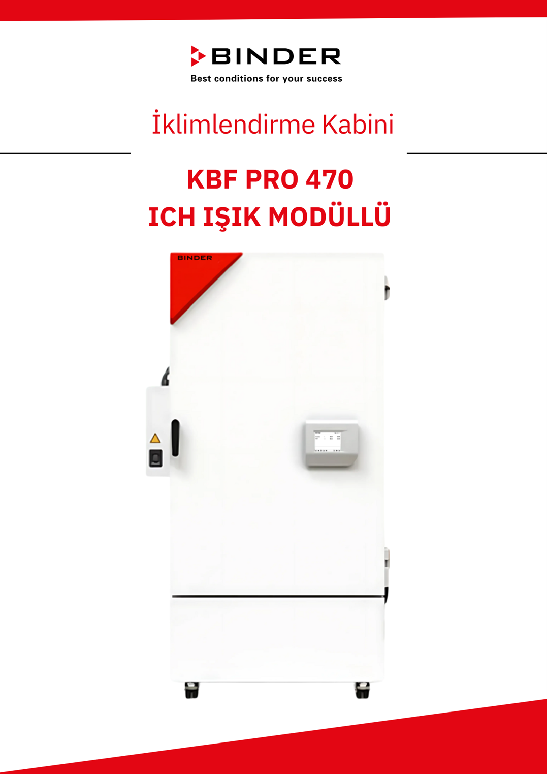 BINDER KBF PRO 470 - ICH Işık Modüllü İklimlendirme Kabini