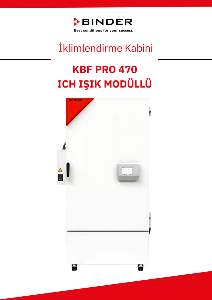 BINDER KBF PRO 470 - ICH Işık Modüllü İklimlendirme Kabini