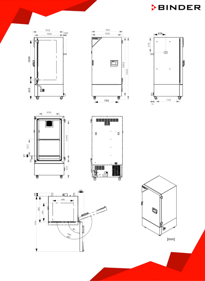 BINDER KBF 470 - ICH Işık Modüllü İklimlendirme Kabini