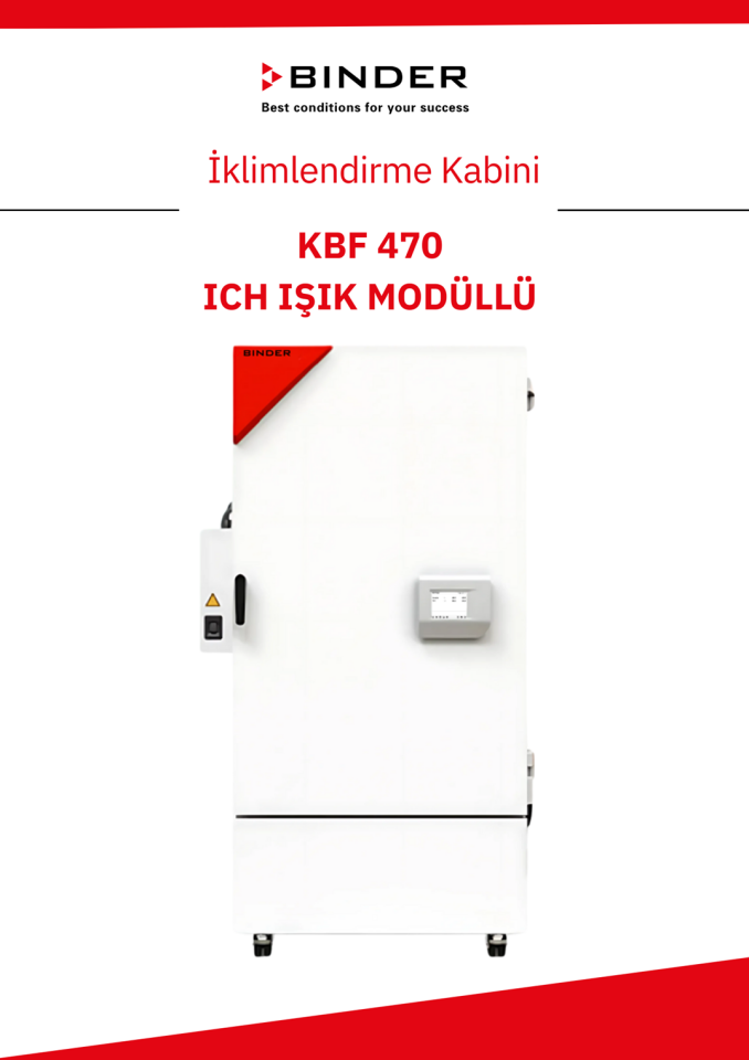 BINDER KBF 470 - ICH Işık Modüllü İklimlendirme Kabini