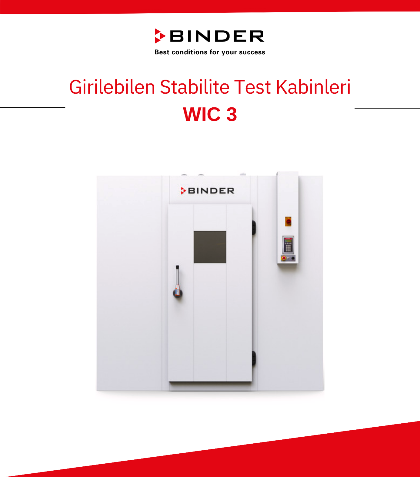 BINDER WIC 3 Girilebilen Stabilite Kabini