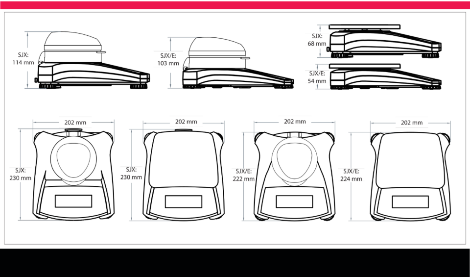 OHAUS SJX1502 Hassas Terazi 1500 gr/0,01 gr