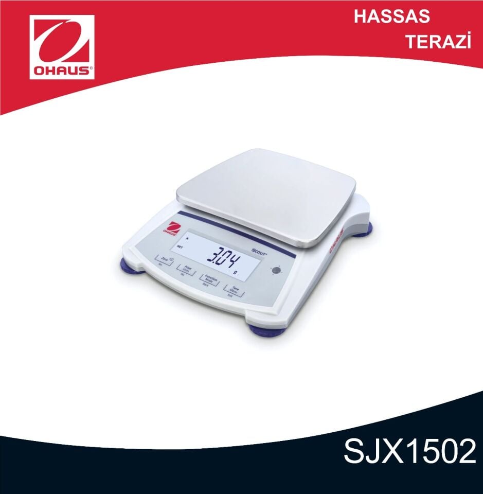 OHAUS SJX1502 Hassas Terazi 1500 gr/0,01 gr