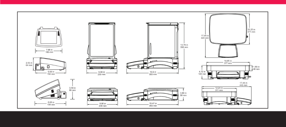OHAUS EX10202 Hassas Terazi 10200 gr/ 0,01 gr