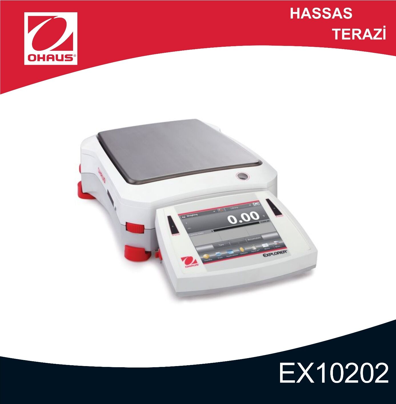 OHAUS EX10202 Hassas Terazi 10200 gr/ 0,01 gr