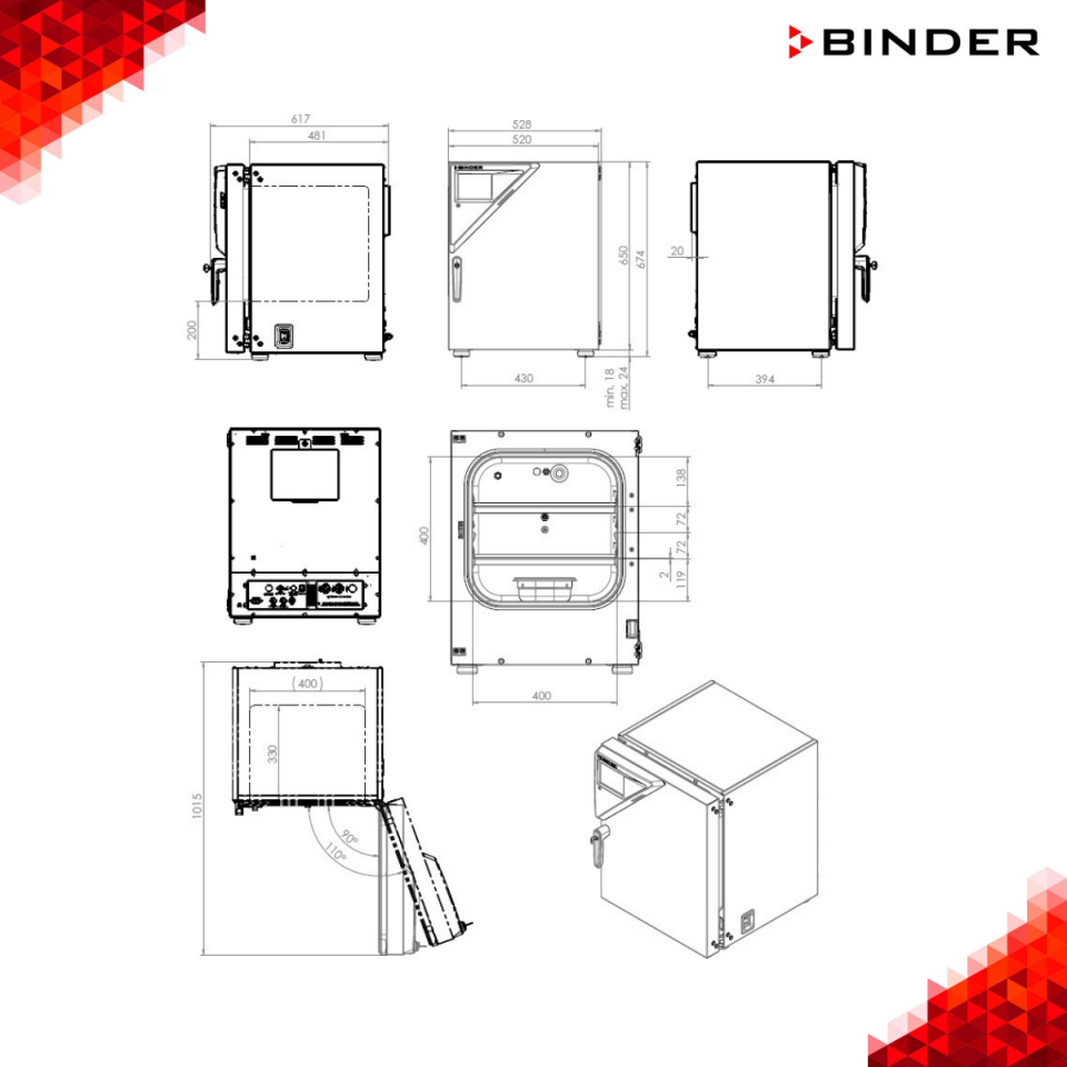 BINDER CB 56 CO₂ İnkübatörü