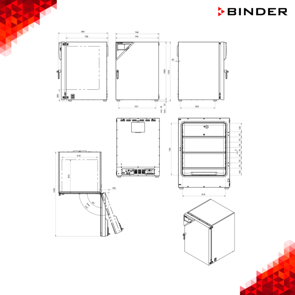 BINDER CB 260 CO₂ İnkübatörü