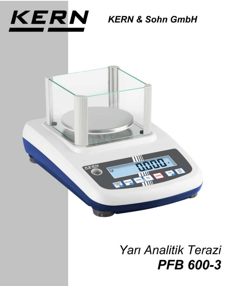 KERN PFB 600-3 Yarı Analitik Terazi