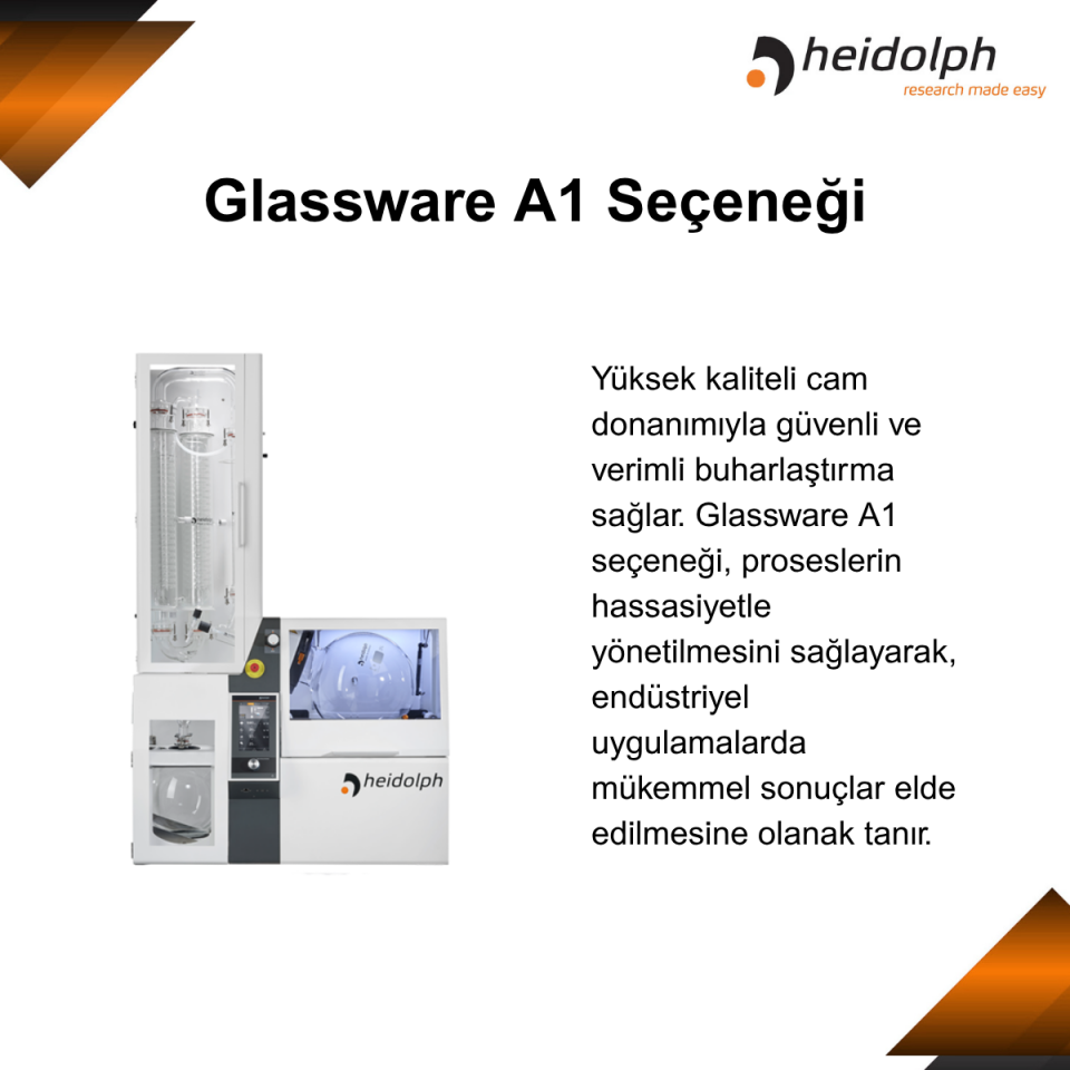 HEIDOLPH Hei-VAP Industrial – Yüksek Performanslı Rotary Evaporatör A1 Tipi Cam Ekipmanı