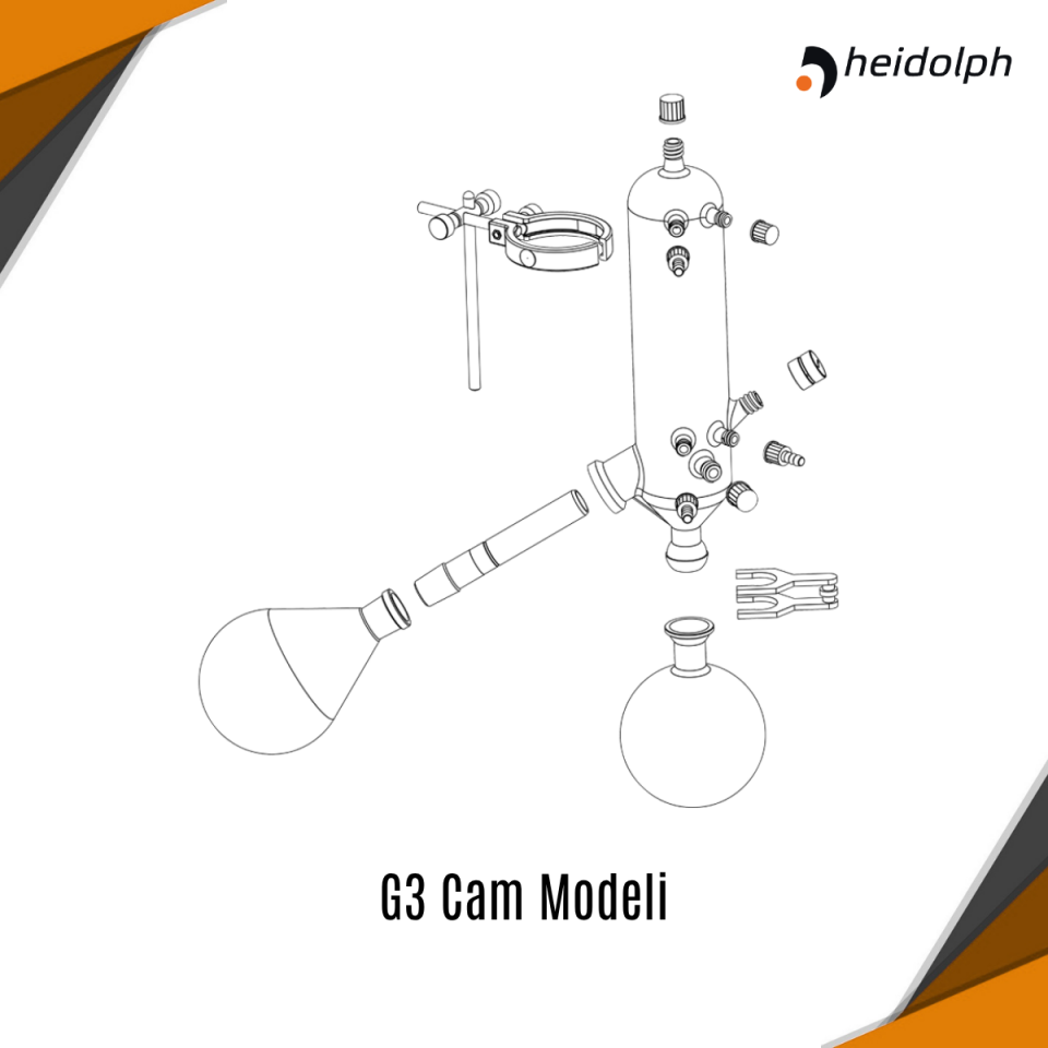 HEIDOLPH Hei-VAP Expert Control Motorlift – Rotary Evaporatör G3 Tipi Cam Ekipmanı